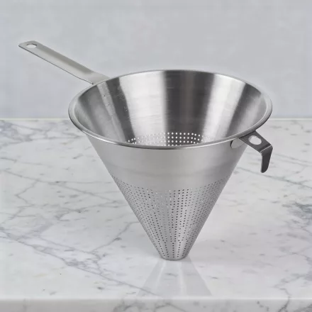 Spiccszűrő, kínai szűrő, 23,5 cm, rozsdamentes