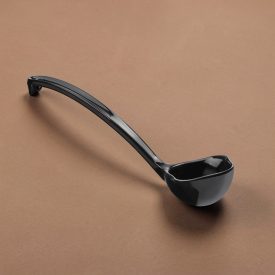 Szószmerőkanál, 30 ml, 18×7 cm, műanyag, fekete