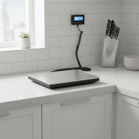 Digitális mérleg, 200 kg-ig, 29,8×24,8×3,7 cm