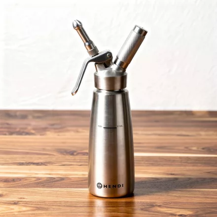 Habszifon, 500 ml, Profi rozsdamentes