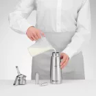 Habszifon, 500 ml, Profi rozsdamentes