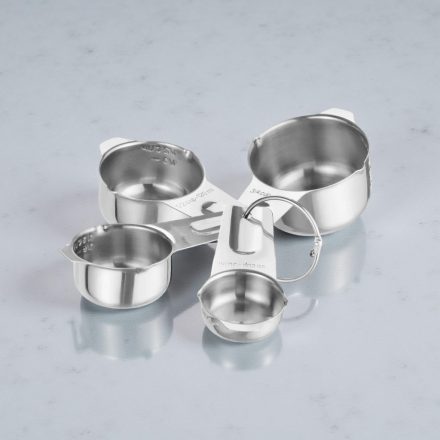 Mérőpohár-készlet, 4 részes, rozsdamentes