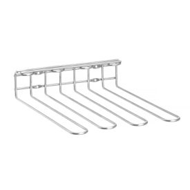 Pohártartó sín, 35×29,3×5 cm, króm, BarUp