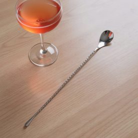 Koktélkanál csavart nyéllel, 38,5 cm, rozsdamentes, BarUp