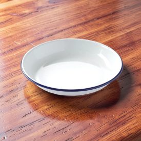 Mélytányér, 22 cm, zománcozott acél