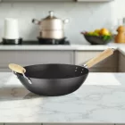 Wok fanyéllel, vas 32 cm, HENDI