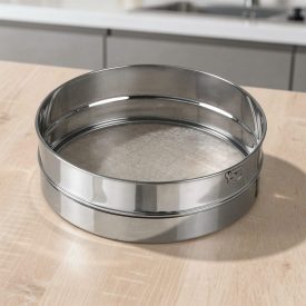 Lisztszita porcukorhoz, átmérő: 25 cm, rozsdamentes