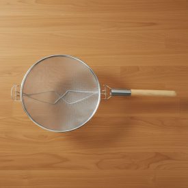 Erősített szűrő fanyéllel 36 cm, dupla hálós