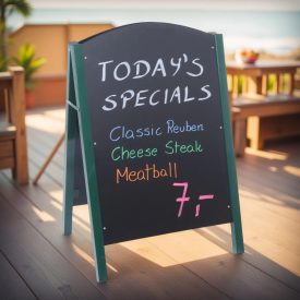 Utcai információs tábla, 70×50×110 cm