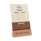 Asztali foglalt tábla, 15,2×4,4×4,4 cm, fa