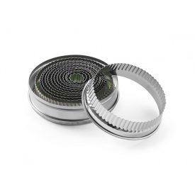   Tésztakiszúró, pogácsaszaggató, kerek hullámos, 14 méret, rozsdamentes