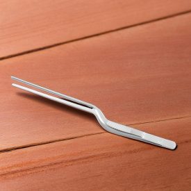 Tálalócsipesz/séfcsipesz, hajlított, 21 cm, HENDI