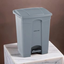 Pedálos szemetes, 68 l, polietilén, 49x41x66 cm, AmerBox