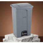 Pedálos szemetes, 87 l, polietilén, 50x41x81,5 cm, AmerBox