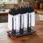 Pohármosó kefe, 3 mosó, 19×10×18 cm