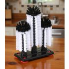 Pohármosó kefe, 3 mosó, 19×10×25 cm