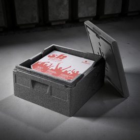 Pizzaszállító thermoláda, 21 l, 410×410×240 mm