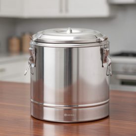   Ételszállító badella, duplafalú hőszigetelt, 19 liter, 35×40 cm, HENDI