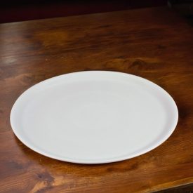 Pizzatányér, fehér, 33 cm, porcelán