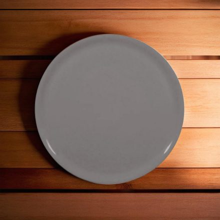 Pizzatányér, sötétszürke, 33 cm, porcelán