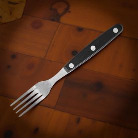 Kovácsolt evővilla, szegecselt nyél, 6 db/csomag 