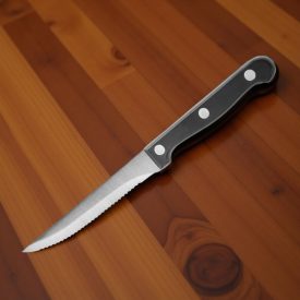   Kovácsolt steak kés, 21,5 cm, szegecselt nyél, 6 db/csomag