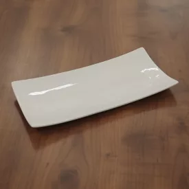 Kínáló tál, 22×10,5×2,3 cm, kemény porcelán
