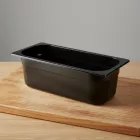 Fagylaltos tégely, 5 liter, 360×165×120 mm, polikarbonát, fekete