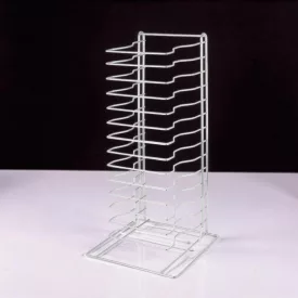   Pizzaforma, tepsitartó állvány, 14 részes, 30×30,5×68 cm