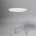 Bárasztal, fehér, max. terhelés 80 kg, 80×110 cm, HENDI, AmerBox