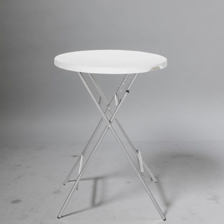 Bárasztal, fehér, max. terhelés 80 kg, 80×110 cm, HENDI, AmerBox