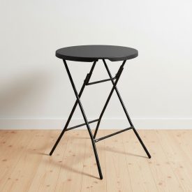   Bárasztal, fekete, max. terhelés 80 kg, 80×110 cm, HENDI, AmerBox