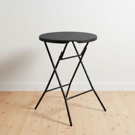 Bárasztal, fekete, max. terhelés 80 kg, 80×110 cm, HENDI, AmerBox