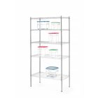 Krómozott állvány 5 polccal, 183x91x45,5 cm