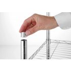 Krómozott állvány 5 polccal, 183x91x45,5 cm