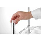 Krómozott állvány 5 polccal, 183x91x45,5 cm