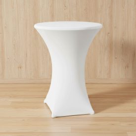 Bárasztal terítő, fehér, átm. 80-85 cm