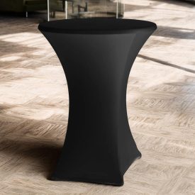 Bárasztal terítő, fekete, átm. 80-85 cm