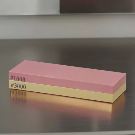 Naniwa japán élezőkő, 1000/3000 szemcseméret, 18,5×6,5×3 cm