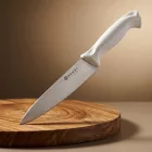Szakácskés, 18 cm penge, fehér nyéllel, Hendi