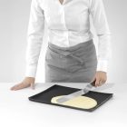 Kenőkés, hajlított, 3,7×25,4×39 cm, rozsdamentes