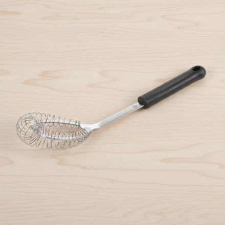 Spirál habverő, 30 cm, fekete polipropilén nyél