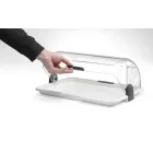 Tálca roll-top fedővel, 46,5×31×19 cm, polipropilén