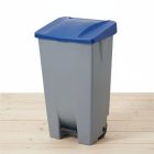 Pedálos szemetes 120 liter, kék tetővel