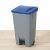 Pedálos szemetes 120 liter, kék tetővel