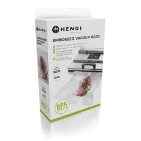   Légcsatornás Sous vide főzhető vákuumtasak, 150×250 mm, 75 mikron, 100 db/csomag