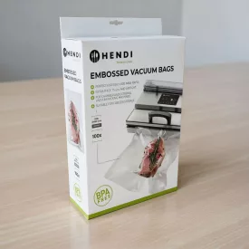   Légcsatornás Sous vide főzhető vákuumtasak, 300×400 mm, 75 mikron, 100 db/csomag