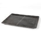 Carbon lapostányér, 33×27 cm, kemény porcelán, Holst