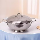 Ambra leveses tál fedővel, 22 cm, 2,5 liter, rozsdamentes