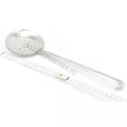 Unipezzo szűrőkanál, rozsdamentes, nyélhossz.: 26 cm. átmérő 11 cm
